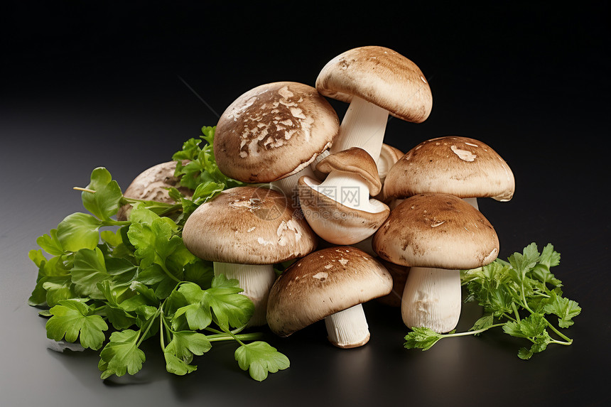 厨房的蘑菇图片