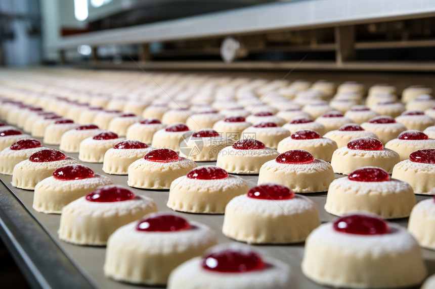 自动化的蛋糕工厂图片