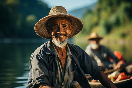 亚洲渔民图片