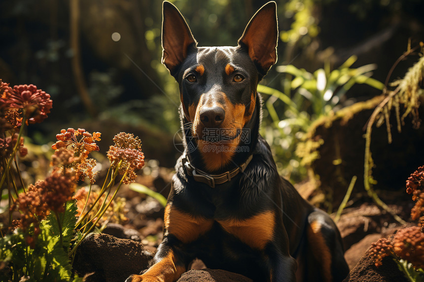 大自然中的牧羊犬图片