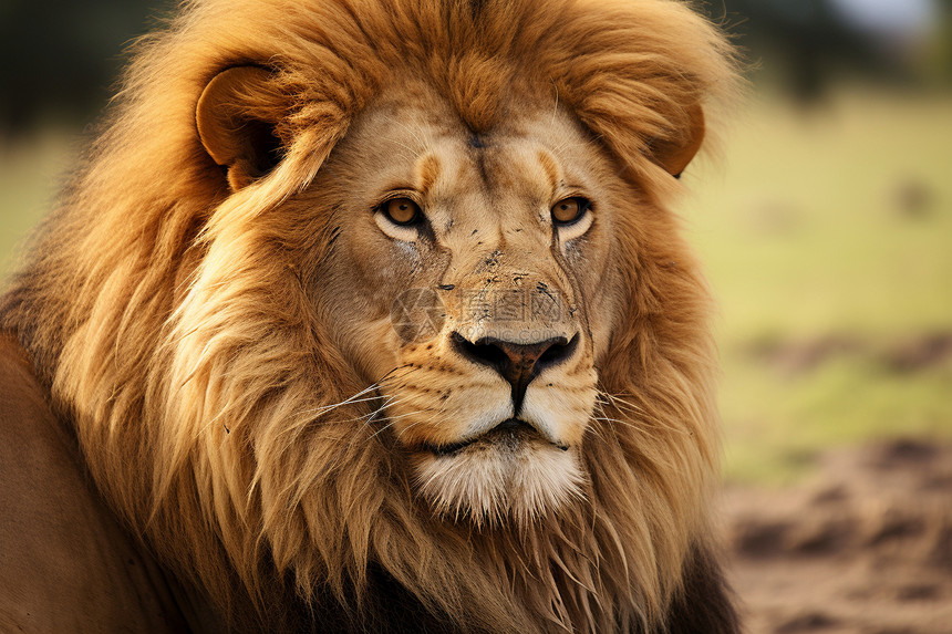 草原之王的狮子图片