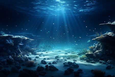 雷之国奥摩伊海底之美背景
