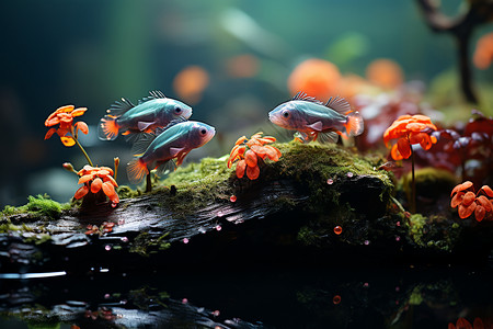 色彩斑斓的小鱼高清图片