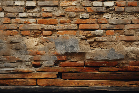 砌体复古的老式砖墙背景