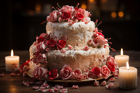 婚礼的蛋糕图片