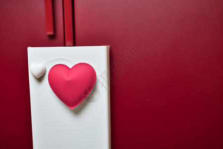 爱心使得贴一颗爱心的冰箱背景