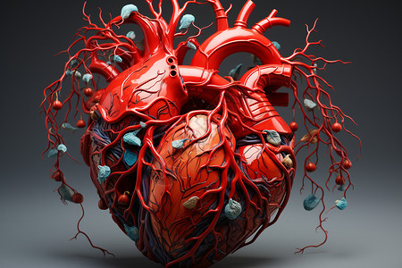 心脏动脉背景图片