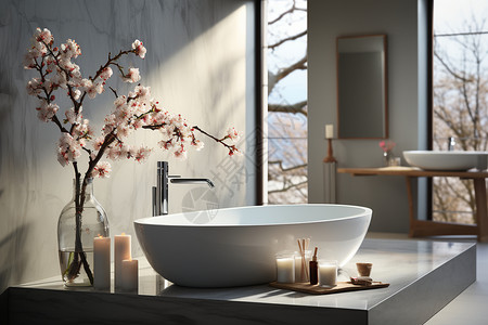 奢华装饰极简主义的浴室装修设计图片