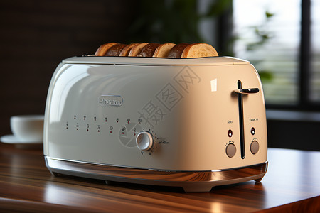 简约的烤面包机背景图片