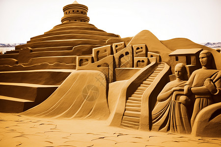 精美的沙雕艺术作品图片