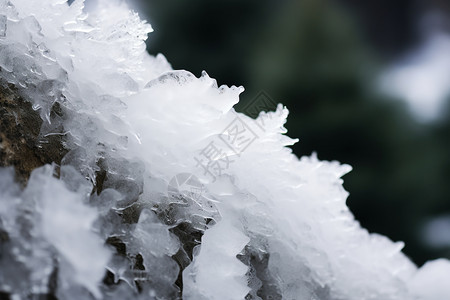 冬季户外的冰块背景图片