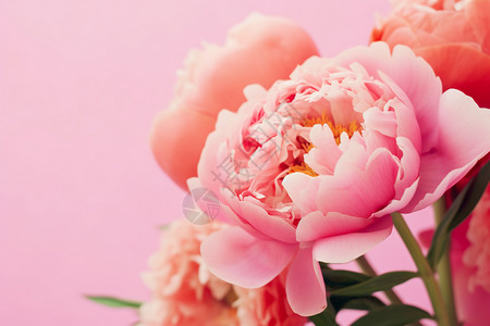 漂亮的粉色花束图片