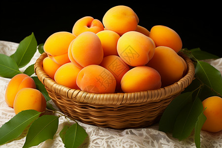 美味的杏子水果图片