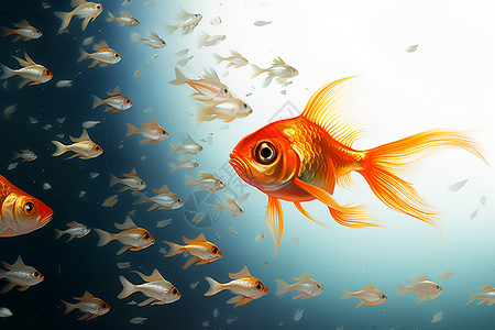 金鱼的插图图片