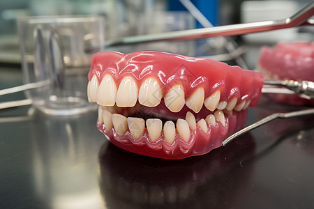 牙科工具和义齿图片