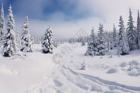 雪山秘境图片