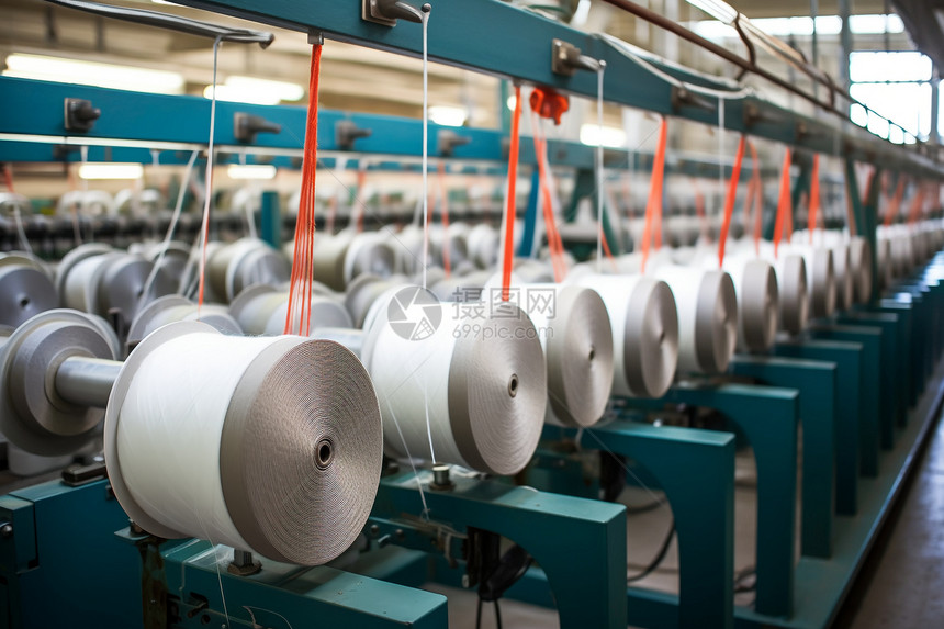 纺织厂的自动化生产图片