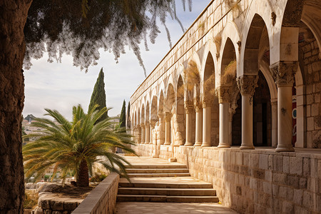 古老的耶路撒冷石墙高清图片