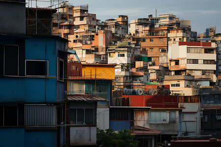 城市中的住房建筑图片