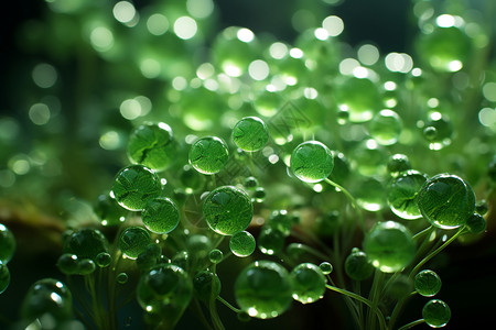 绿色的能源气泡图片