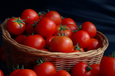 鲜红的西红柿背景图片