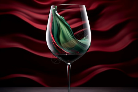 杯子中的液体酒精背景图片