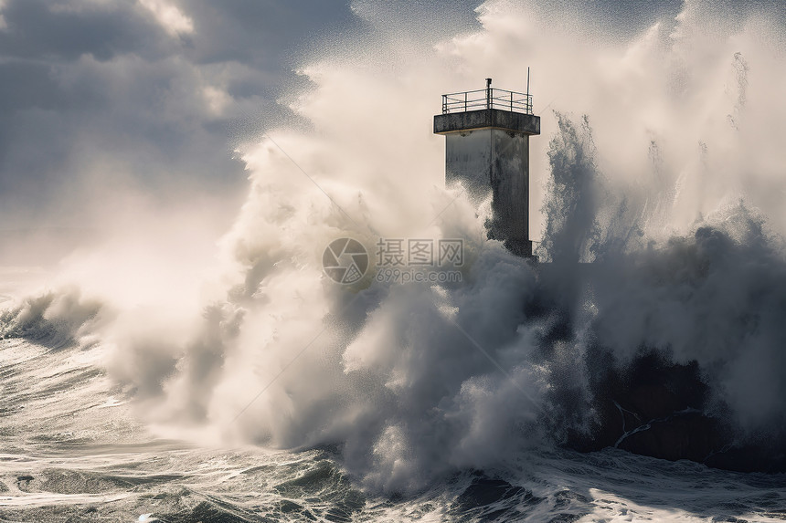 波涛汹涌的海浪图片