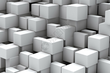 几何模块简约白色的方块设计图片
