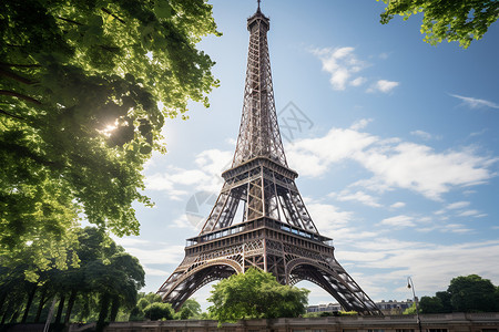 畅游巴黎的震撼背景图片