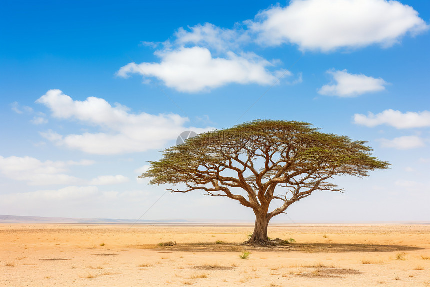 孤独树非洲大草原图片