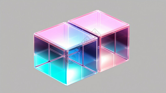 三维立方体背景图片