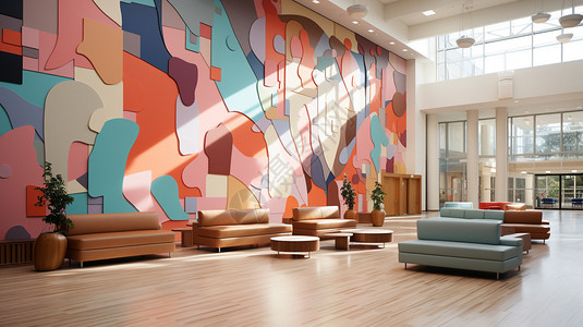 儿童医院大厅背景图片