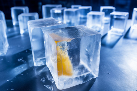 透明的水晶半透明柠檬高清图片