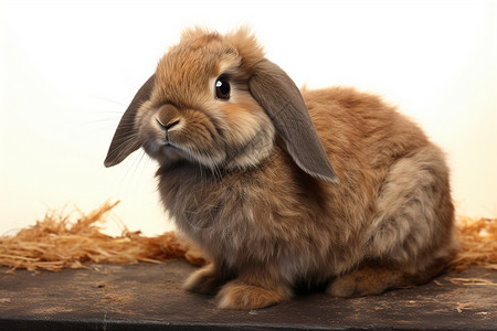 可爱布朗小兔子图片