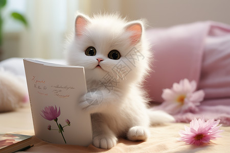 可爱的小猫装饰图片