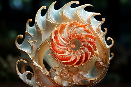 海螺螺旋造型图片