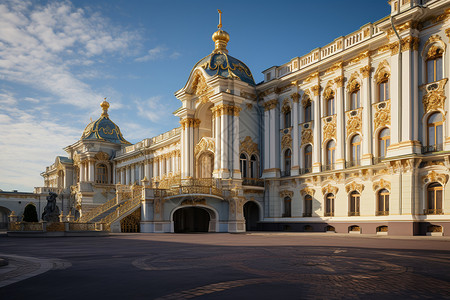 著名的圣彼得堡皇宫建筑景观高清图片