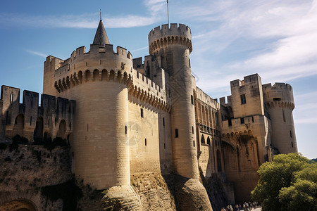 雄伟的欧式城堡建筑图片