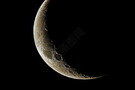 夜晚的微观月亮图片