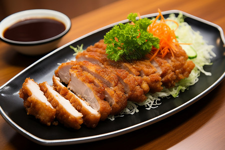 美味日式猪排套餐高清图片