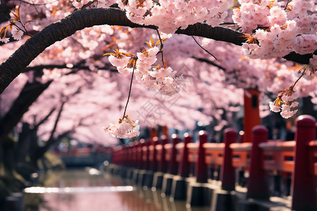 公园的樱花图片