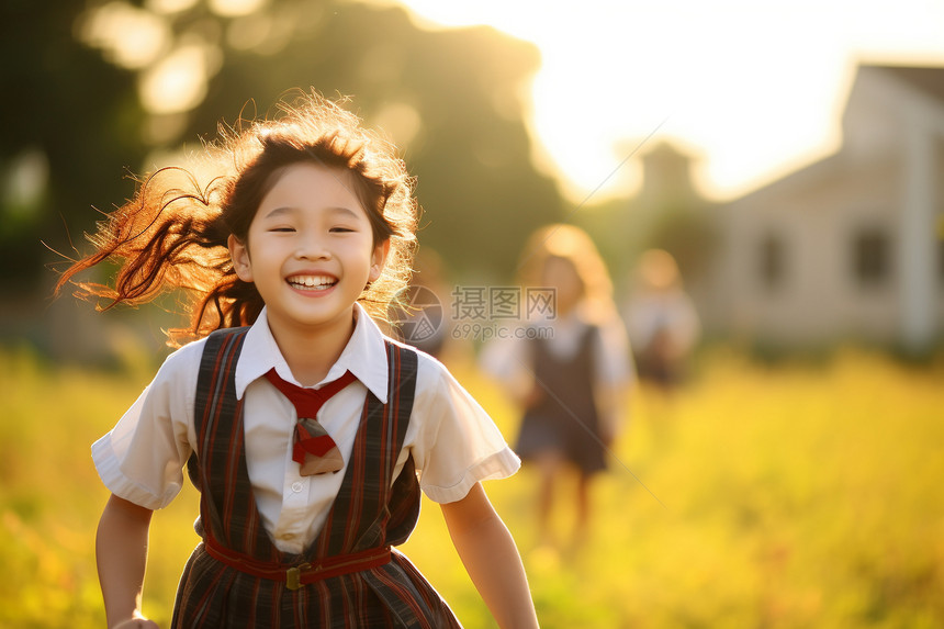 学校的学生图片