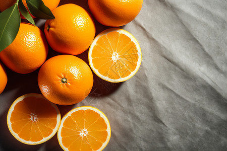 刚采摘的橙子营养健康的橙子背景