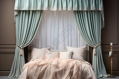奢华装饰温柔的客厅窗纱装饰设计图片