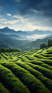中国的茶山图片