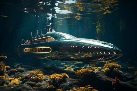 海底潜艇图片