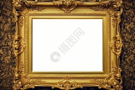 镀金的展框背景图片