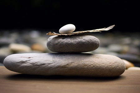 鹅卵石平衡背景图片