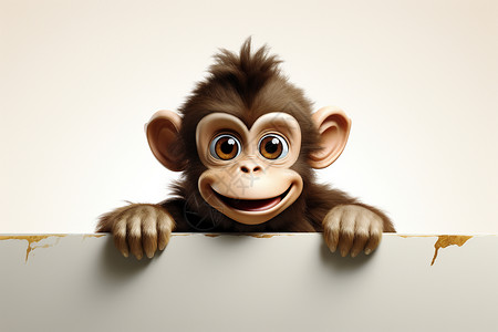 猴子微笑图片