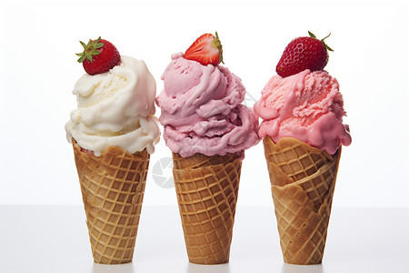 扁平融化冰淇淋夏日的甜蜜享受背景